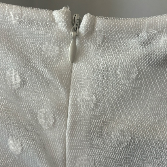 White Mini Polka Dot Dress - Picture 4 of 6